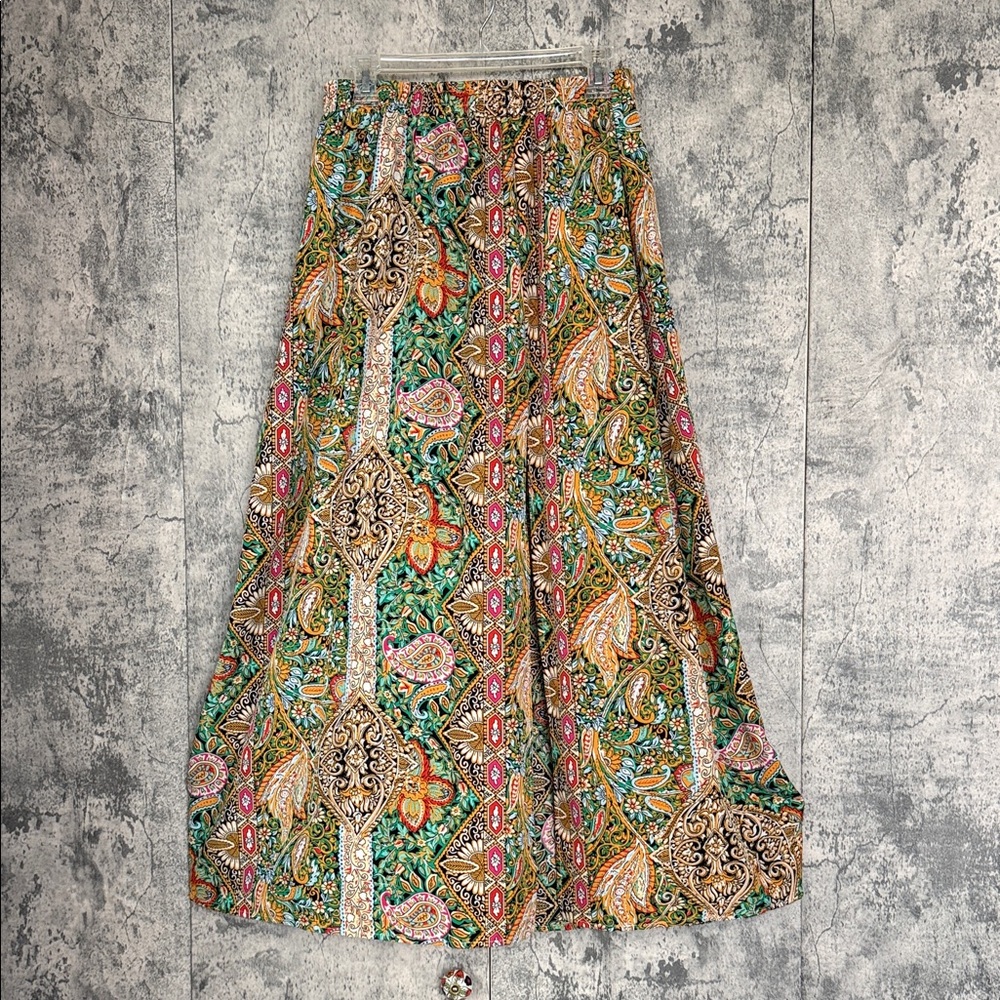 Bohemian Paisley Maxi Skirt